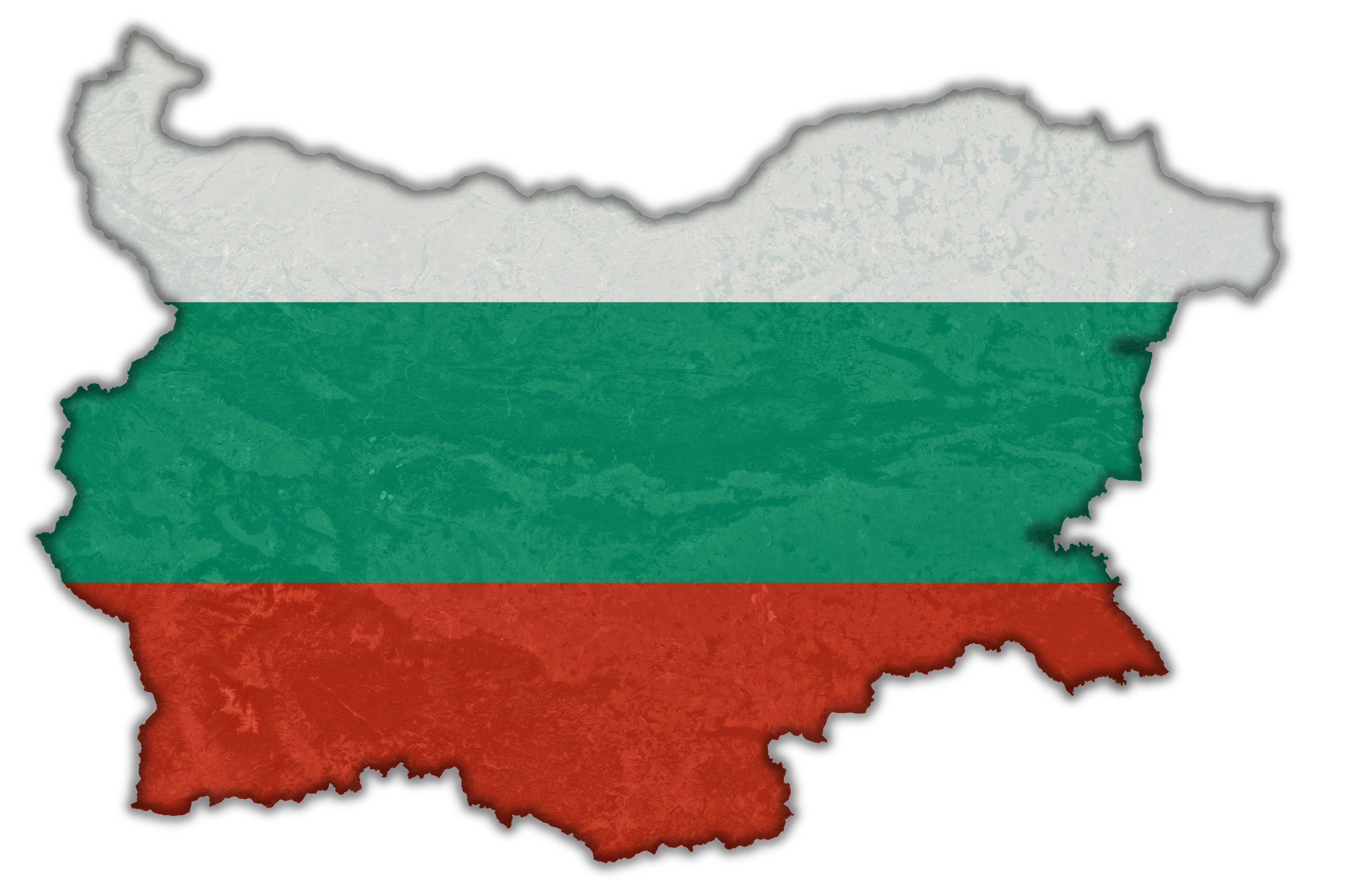 Bulgaria Flag Map